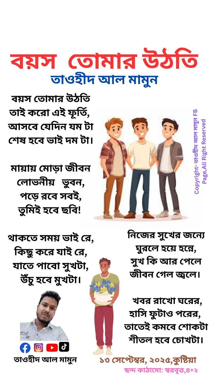 বয়স তোমার উঠতি - তাওহীদ আল মামুন