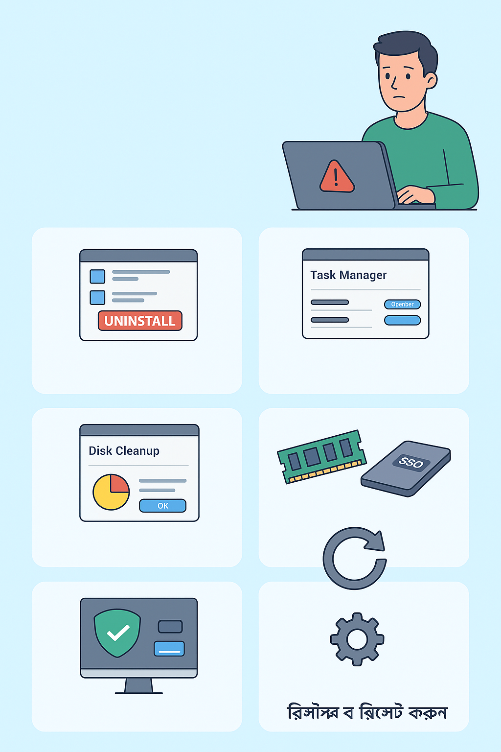 কম্পিউটার স্লো হলে কি করবেন