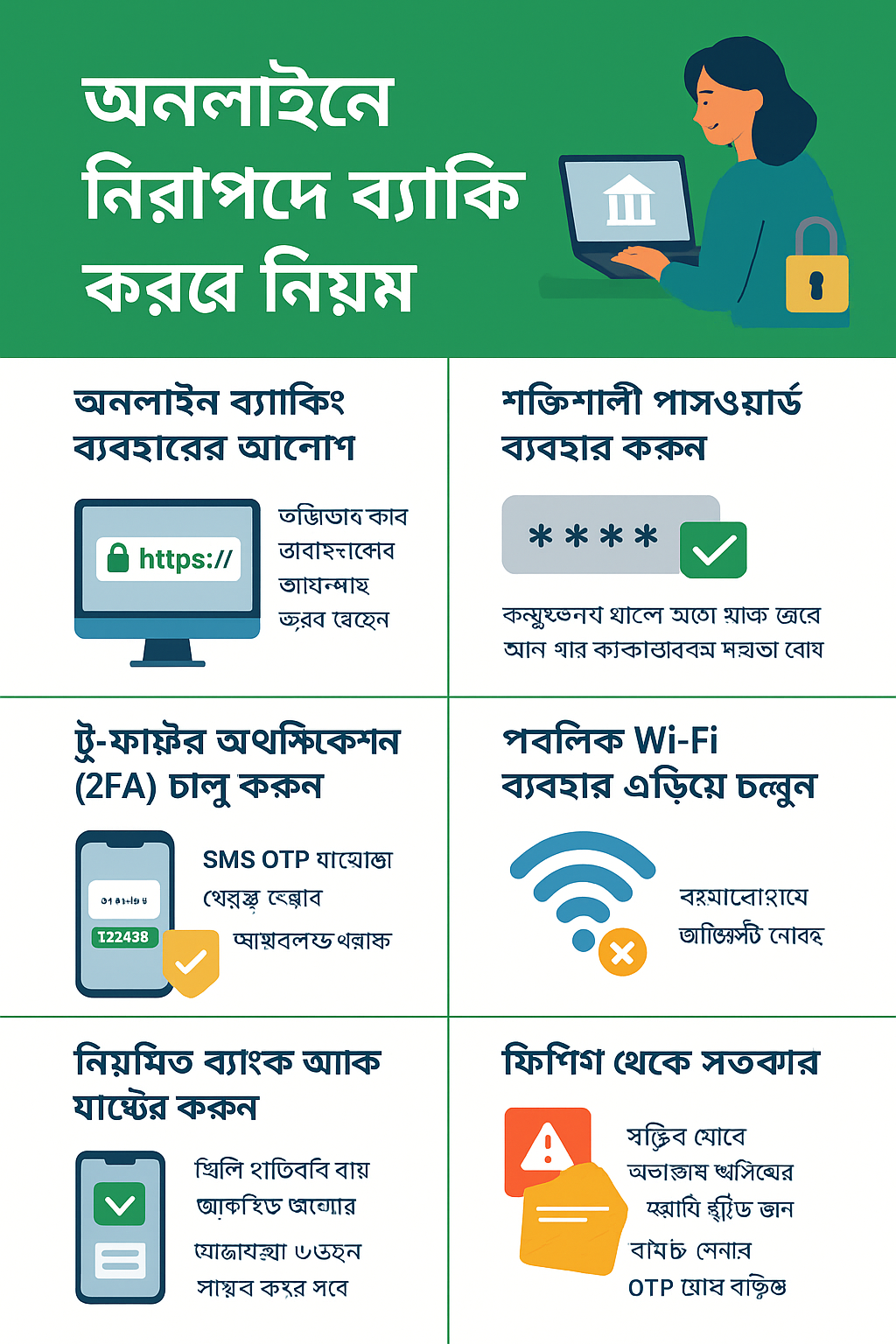 অনলাইনে নিরাপদে ব্যাংকিং করার নিয়ম