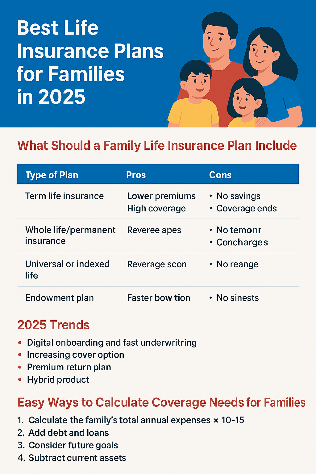 Best Life Insurance Plans for Families in 2025